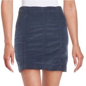 Free People Modern Femme Cord Mini Skirt